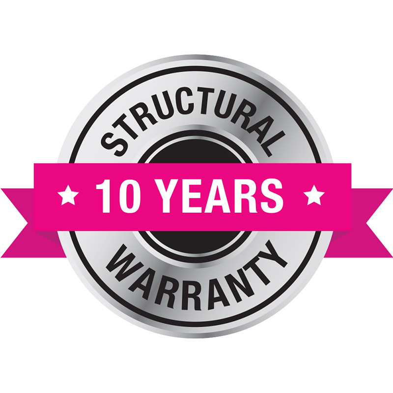 10 Year Structural Warranty