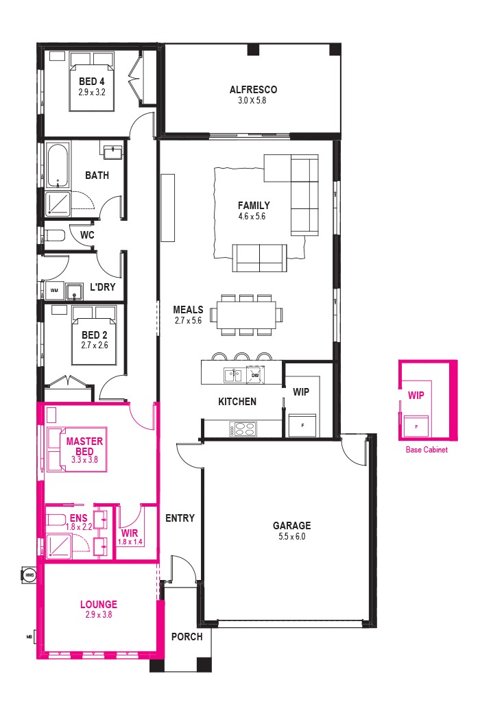 LOUNGE TO FRONT OF HOME + BUTLER'S PANTRY CABINET