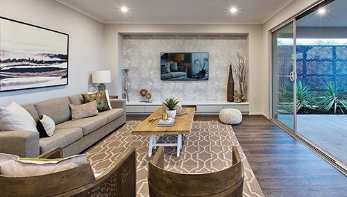 Home_Interior_Configurator Interior image of lounge from Woodlea Estate display home