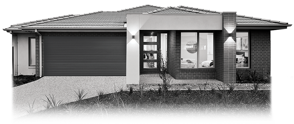 Home Facade Black & White
